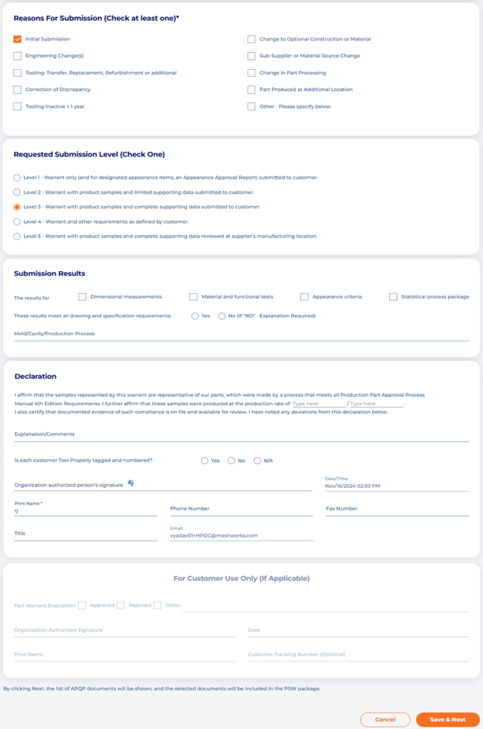 Generate PSW Package 3